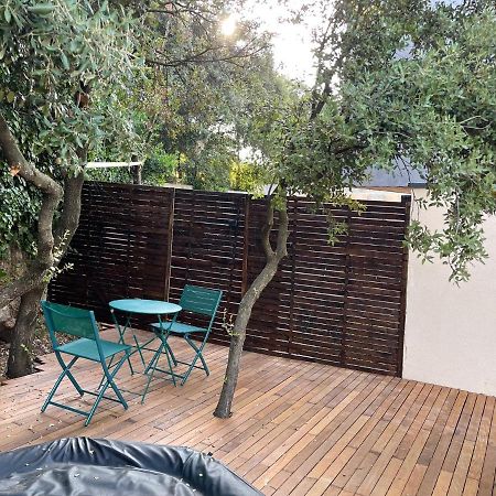 Studio indépendant - Terrasse, jaccuzi, et piscine Restinclieres Esterno foto